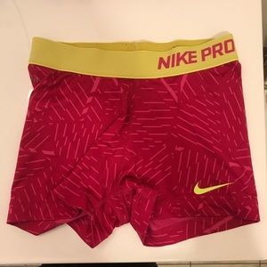 Nike Pro Pink Spandex Small